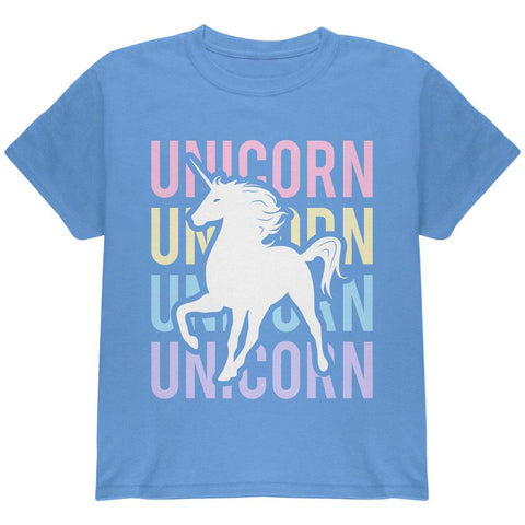 Unicorn Stacked Repeat Youth T Shirt