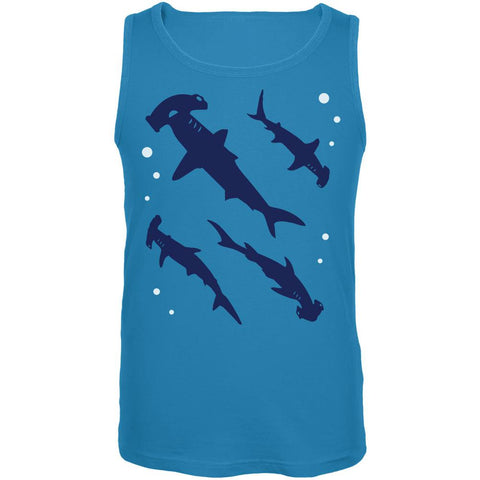 Hammerhead Shark Sharks School Mens Tank Top