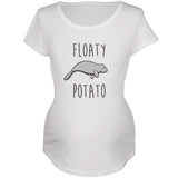 Floaty Potato Manatee Maternity Soft T Shirt