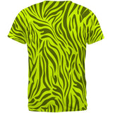 Zebra Pattern Blacklight Mens T Shirt