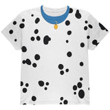 Halloween Dalmatian Costume Blue Collar All Over Youth T Shirt