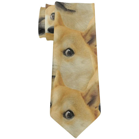 Doge Meme Funny All Over Neck Tie
