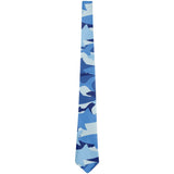 Great White Shark Camo All Over Neck Tie