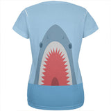 Cute Fun Shark Attack All Over Womens T Shirt