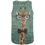 Giraffe Geek Math Formulas All Over Mens Tank Top