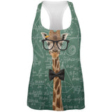 Giraffe Geek Math Formulas All Over Womens Work Out Tank Top