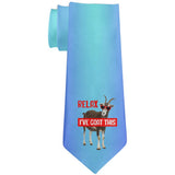 Relax I've Goat Got This All Over Neck Tie