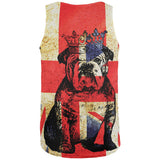 English British Bulldog Crown Grunge Flag All Over Mens Tank Top