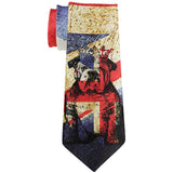 English British Bulldog Crown Grunge Flag All Over Neck Tie