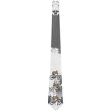 Bicycle Sloth Funny Grunge Splatter All Over Neck Tie