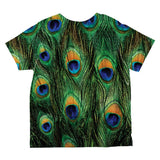 Peacock Feathers All Over Toddler T Shirt