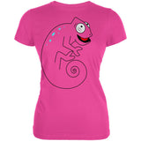 Chameleon Spiral Tail Juniors Soft T Shirt
