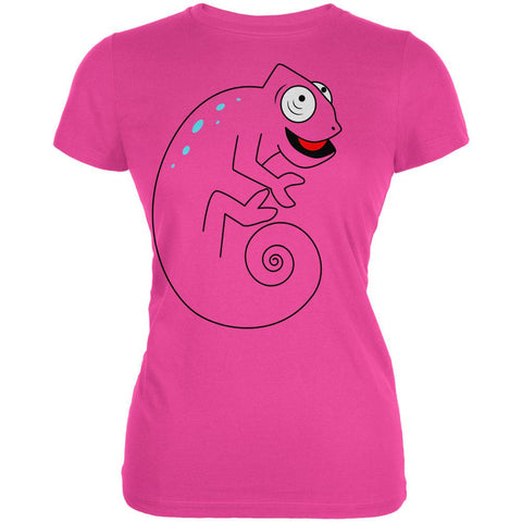 Chameleon Spiral Tail Juniors Soft T Shirt