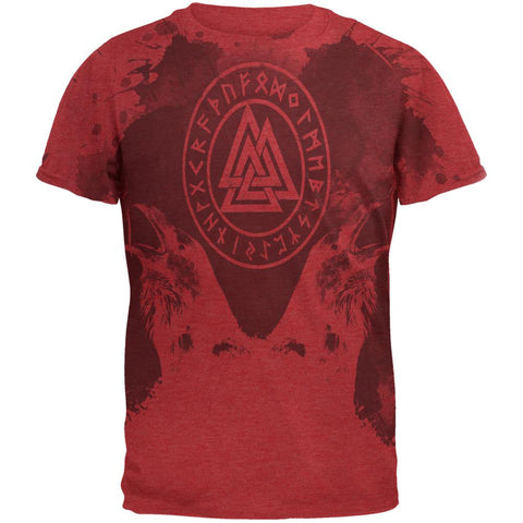 Viking Odin's Ravens Huginn And Muninn Men's Soft T-Shirt