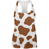 Halloween Costume Brown Spot Cow All Over Womens Work Out Tank Top