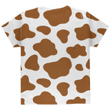 Halloween Costume Brown Spot Cow All Over Youth T Shirt