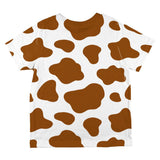 Halloween Costume Brown Spot Cow All Over Toddler T Shirt