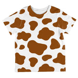 Halloween Costume Brown Spot Cow All Over Toddler T Shirt