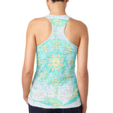 Trippy Elephant Mandala Vintage Juniors Burnout Racerback Tank Top