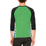 Halloween Green Tree Frog Costume Mens Raglan T Shirt