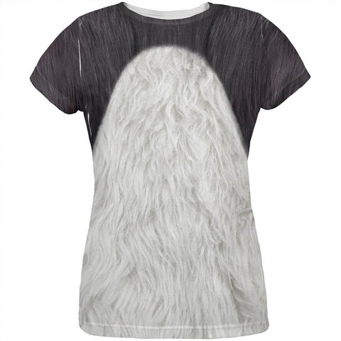Halloween Panda Bear Costume All Over Womens T Shirt