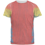 Halloween Costume Scarlet Macaw Parrot Feathers Costume Mens T Shirt