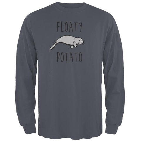 Floaty Potato Manatee Mens Long Sleeve T Shirt