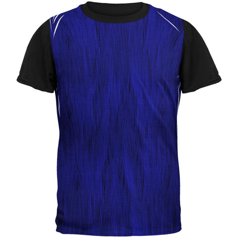 Halloween Peacock Feathers Costume All Over Mens Black Back T Shirt