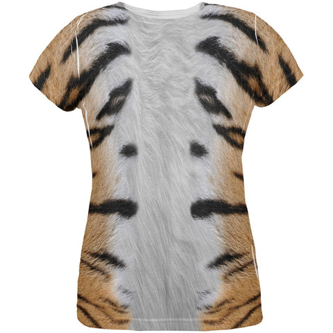 Halloween Tiger Costume All Over Womens T Shirt