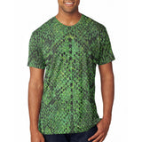Halloween Green Snake Snakeskin Costume All Over Mens T Shirt