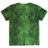 Halloween Green Snake Snakeskin Costume All Over Youth T Shirt