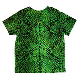 Halloween Green Snake Snakeskin Costume All Over Toddler T Shirt