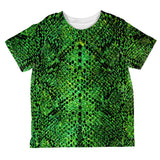 Halloween Green Snake Snakeskin Costume All Over Toddler T Shirt