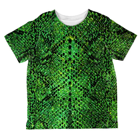 Halloween Green Snake Snakeskin Costume All Over Toddler T Shirt