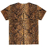 Halloween Desert Brown Snake Snakeskin Costume All Over Youth T Shirt