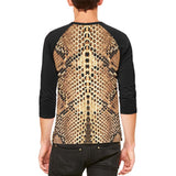 Halloween Rattlesnake Snake Snakeskin Costume Mens Raglan T Shirt