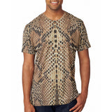 Halloween Rattlesnake Snake Snakeskin Costume All Over Mens T Shirt