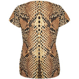 Halloween Rattlesnake Snake Snakeskin Costume All Over Womens T Shirt
