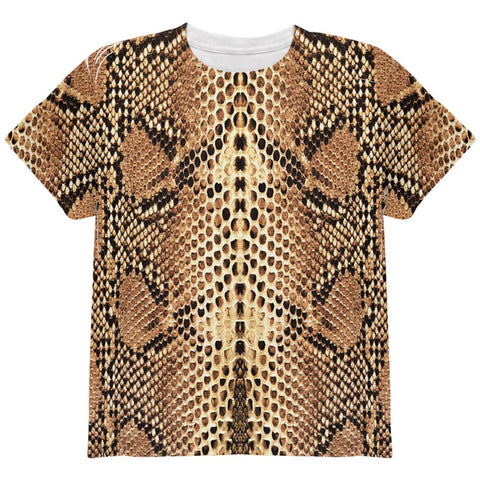 Halloween Rattlesnake Snake Snakeskin Costume All Over Youth T Shirt