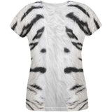 Halloween Costume White Siberian Tiger Costume All Over Womens T Shirt