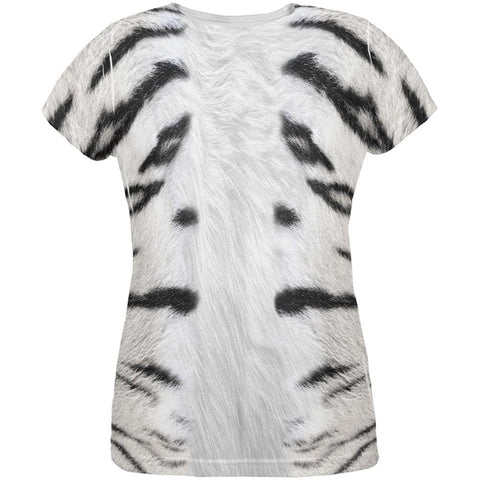 Halloween Costume White Siberian Tiger Costume All Over Womens T Shirt