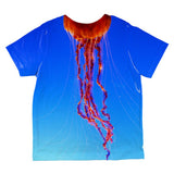 Halloween Orange Nettle Jellyfish Costume All Over Toddler T Shirt