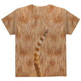 Halloween Orange Cat Costume All Over Youth T Shirt