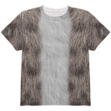 Halloween Grey Cat Costume All Over Youth T Shirt