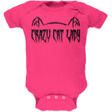 Halloween Crazy Cat Lady Soft Baby One Piece