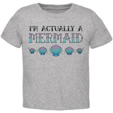 Halloween I'm Actually a Mermaid Toddler T Shirt