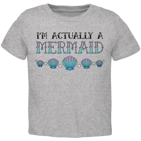 Halloween I'm Actually a Mermaid Toddler T Shirt