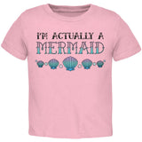 Halloween I'm Actually a Mermaid Toddler T Shirt
