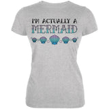 Halloween I'm Actually a Mermaid Juniors Soft T Shirt