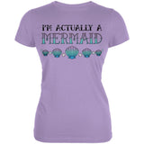 Halloween I'm Actually a Mermaid Juniors Soft T Shirt
